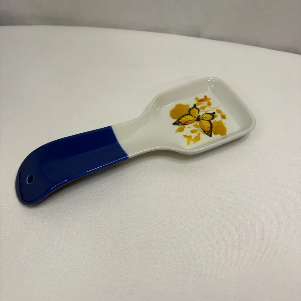 Vintage Otagiri Butterfly Spoon Rest Porcelain Made in Japan